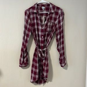 Plaid Shirt Dress
